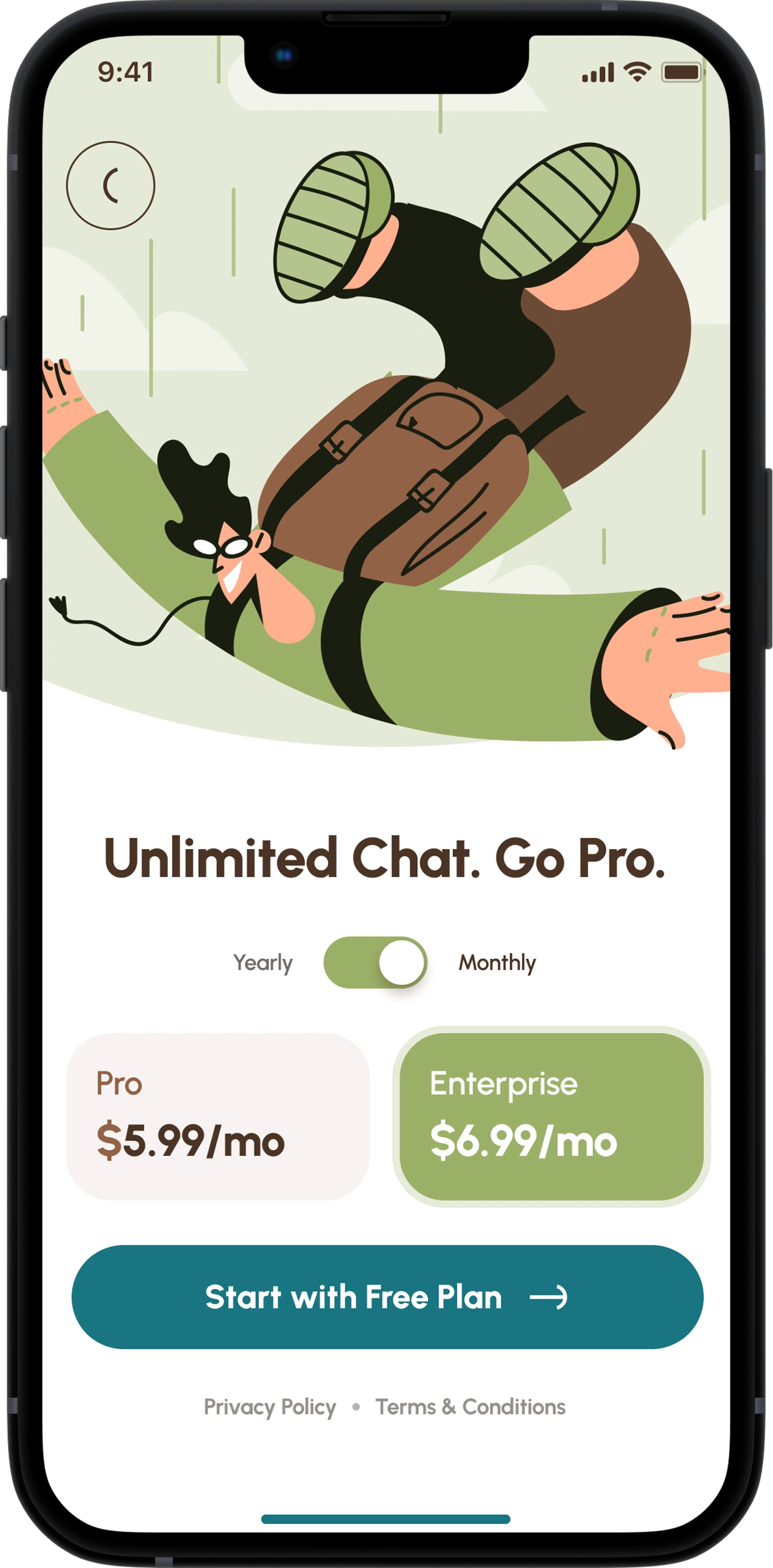 Subscription & Monetization System screen