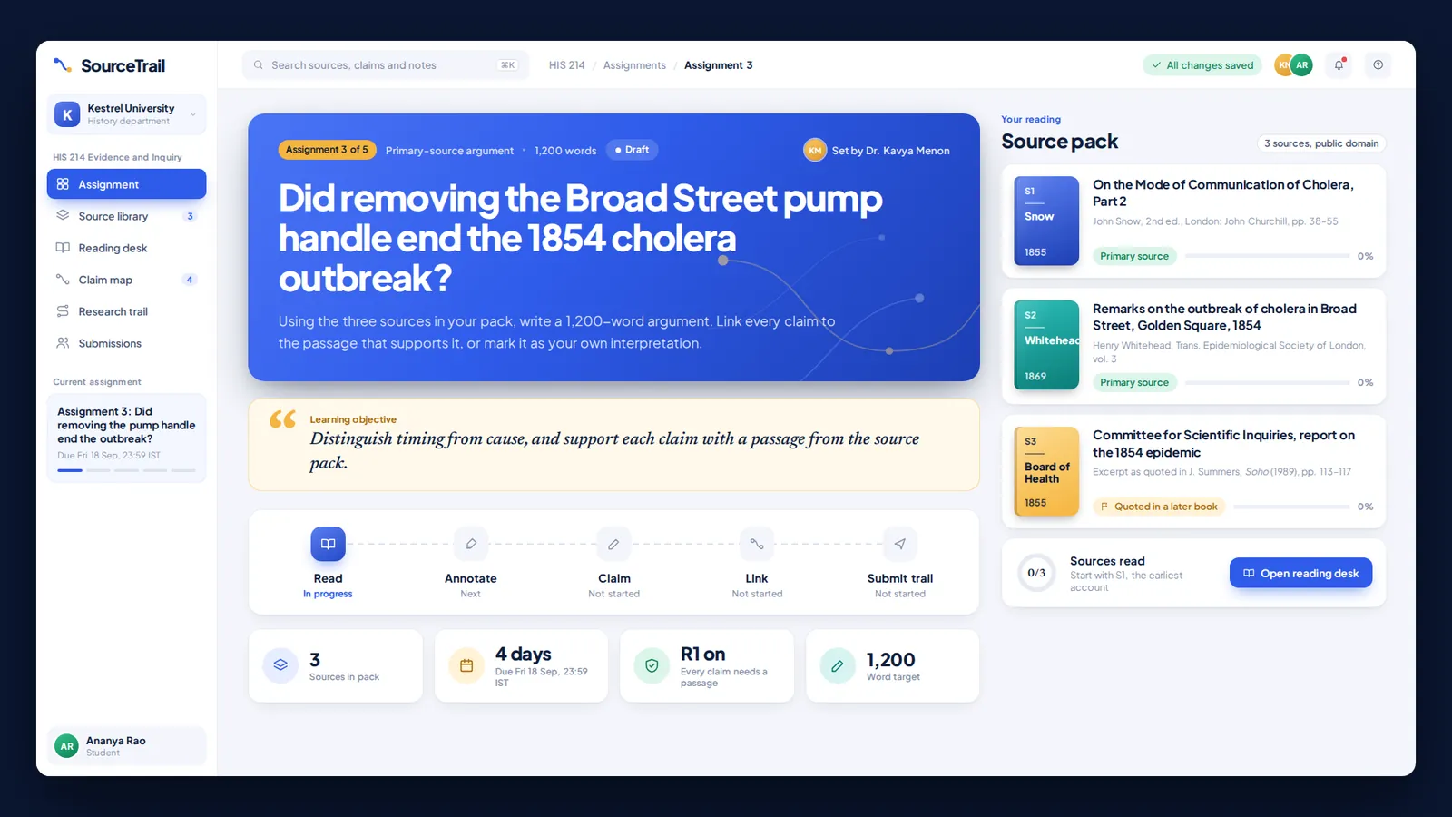 SourceTrail Student · Assignment Brief and Source Pack