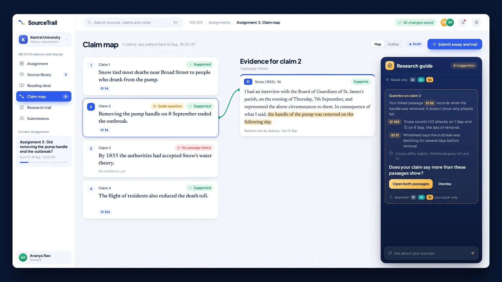 SourceTrail Research Guide · A Question, Not an Answer