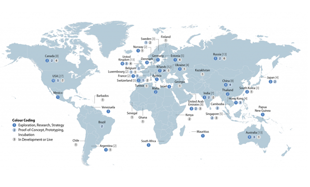 Blockchain country data