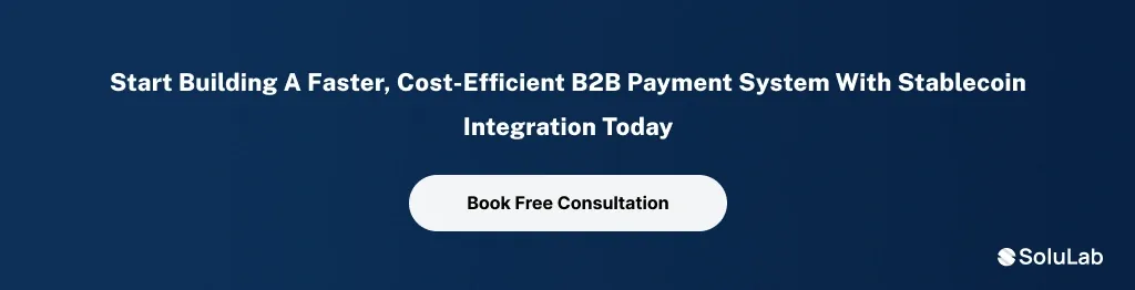 B2B payment system with stablecoin