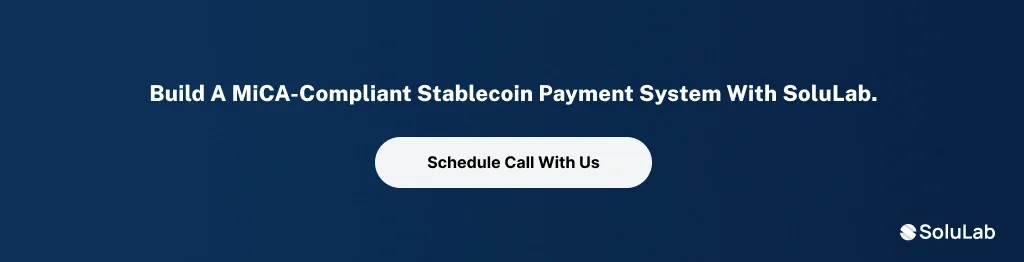 MiCA-compliant stablecoin payment system