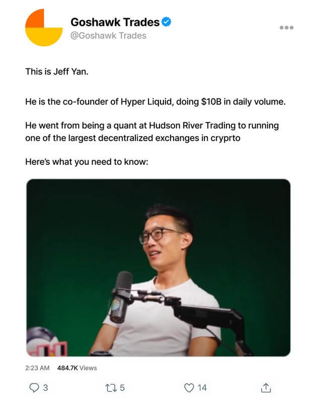 Jeff Yan Tweet