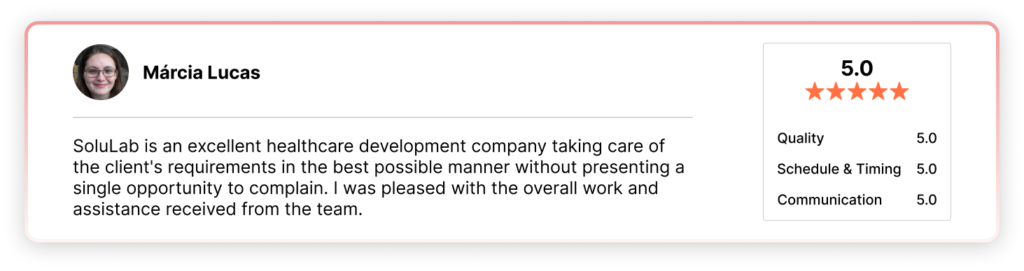 Client testimonial