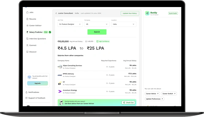 Salary Predictor
 screen