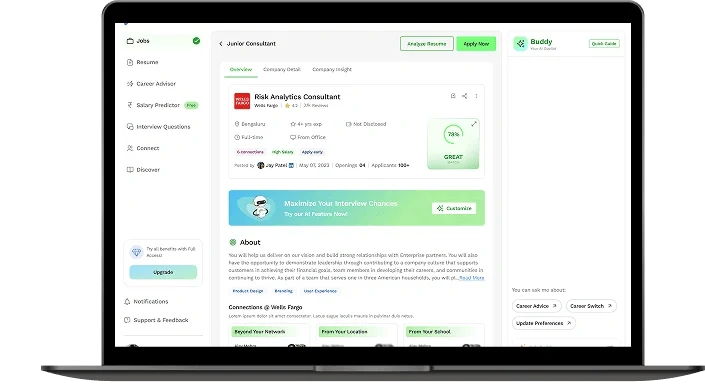  Smart Job Match
 screen