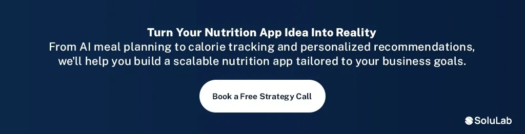 AI nutrition app development