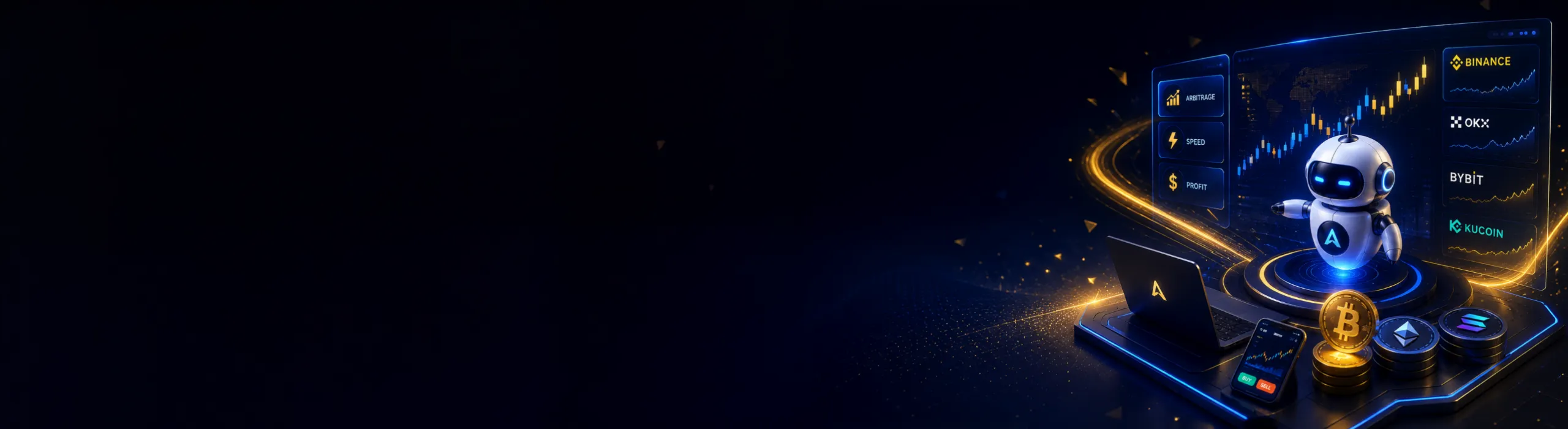 Crypto Arbitrage Bot CTA Background