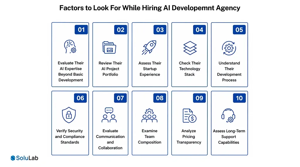 Factors to Look For While Hiring AI Developemnt Agency