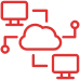 Cloud Storage Networks / Server Networks Icon