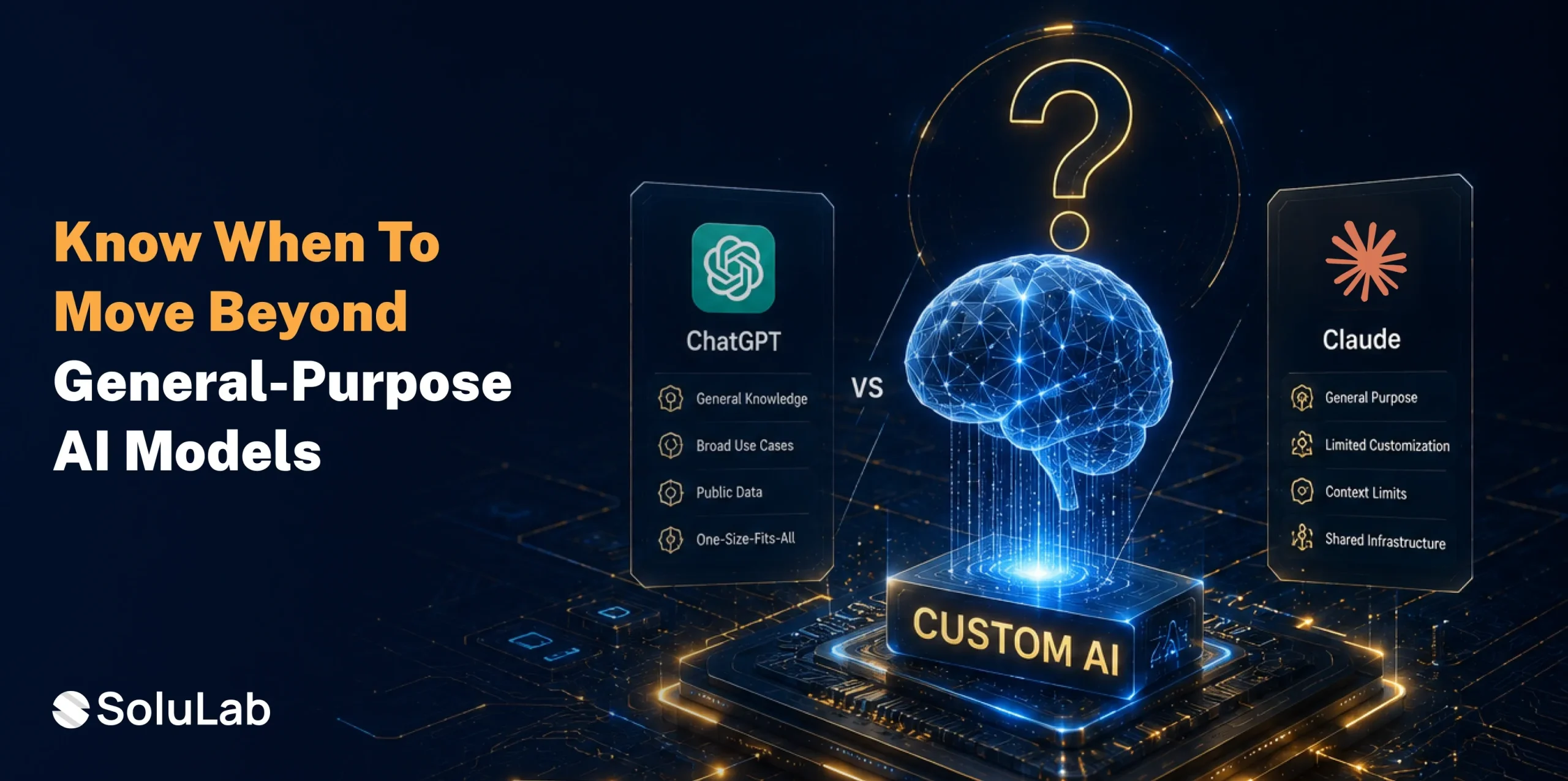 When Should You Build Custom AI Instead of Using ChatGPT or Claude?