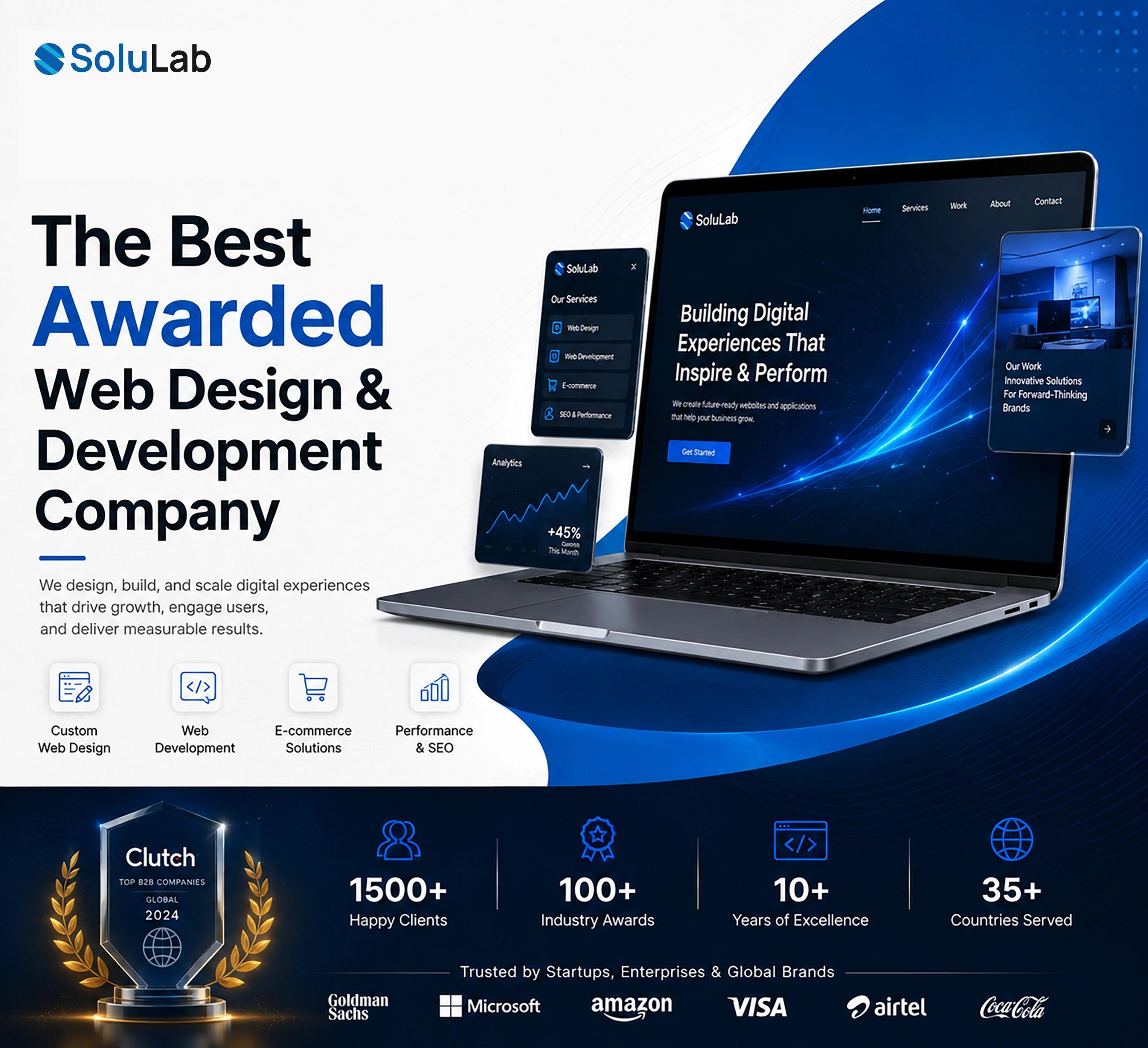 Web Designing and Development Illustration