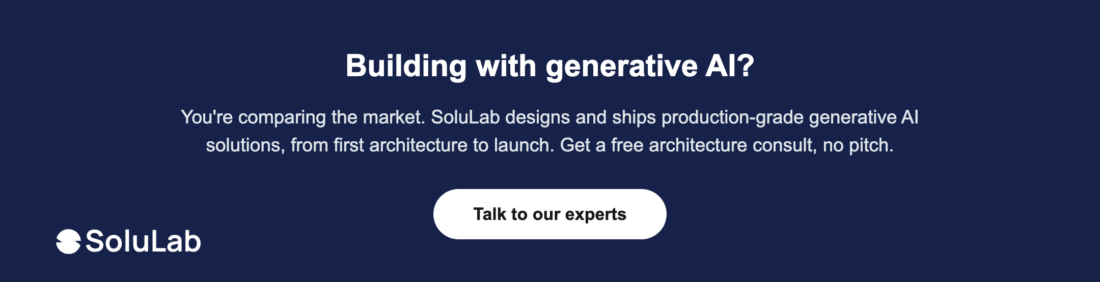 Need a partner for generative AI use cases?