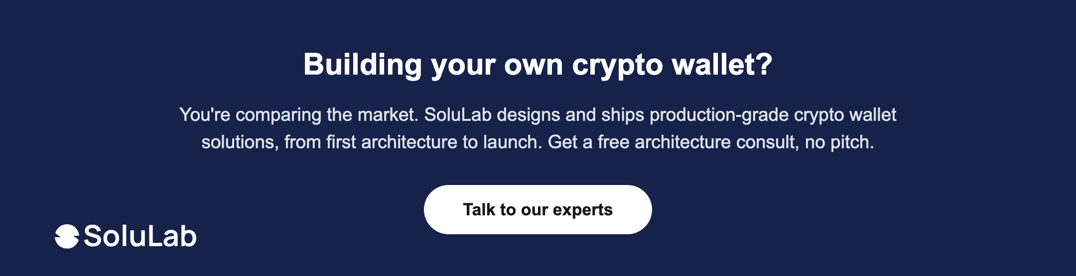 Need a partner for build crypto wallet with white label solution?