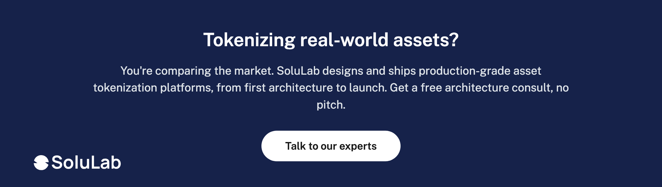 Need a partner for on chain vs off chain asset tokenization?