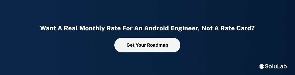 SoluLab banner offering a scoped quote for dedicated Android development