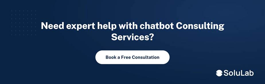 Book a free chatbot consulting session with SoluLab