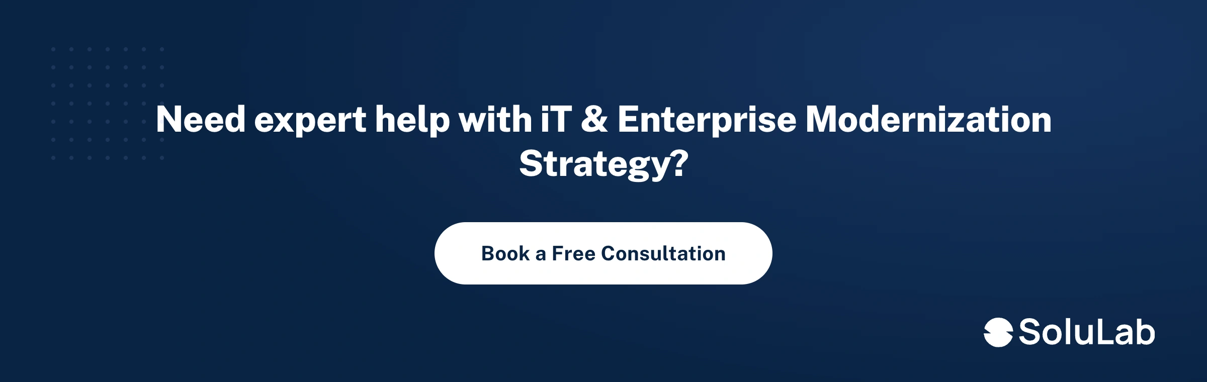 IT Modernization strategy