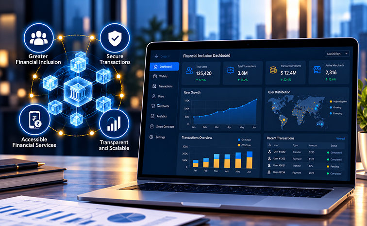 Improvisation in financialinclusion via blockchain