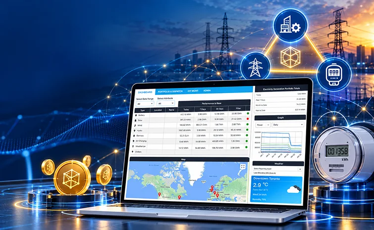 Smart Meter Asset Tokenization Blockchain Triangle